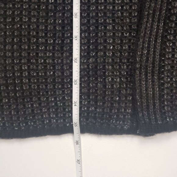 Fortune + Ivy Open Cardigan Sweater Women's Size Medium Black Grey Coatigan NWOT - Picture 4 of 16